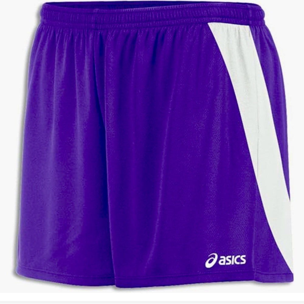 ASICS Running Shorts Purple White M